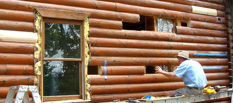 Log Home Repair Lamar County, Alabama